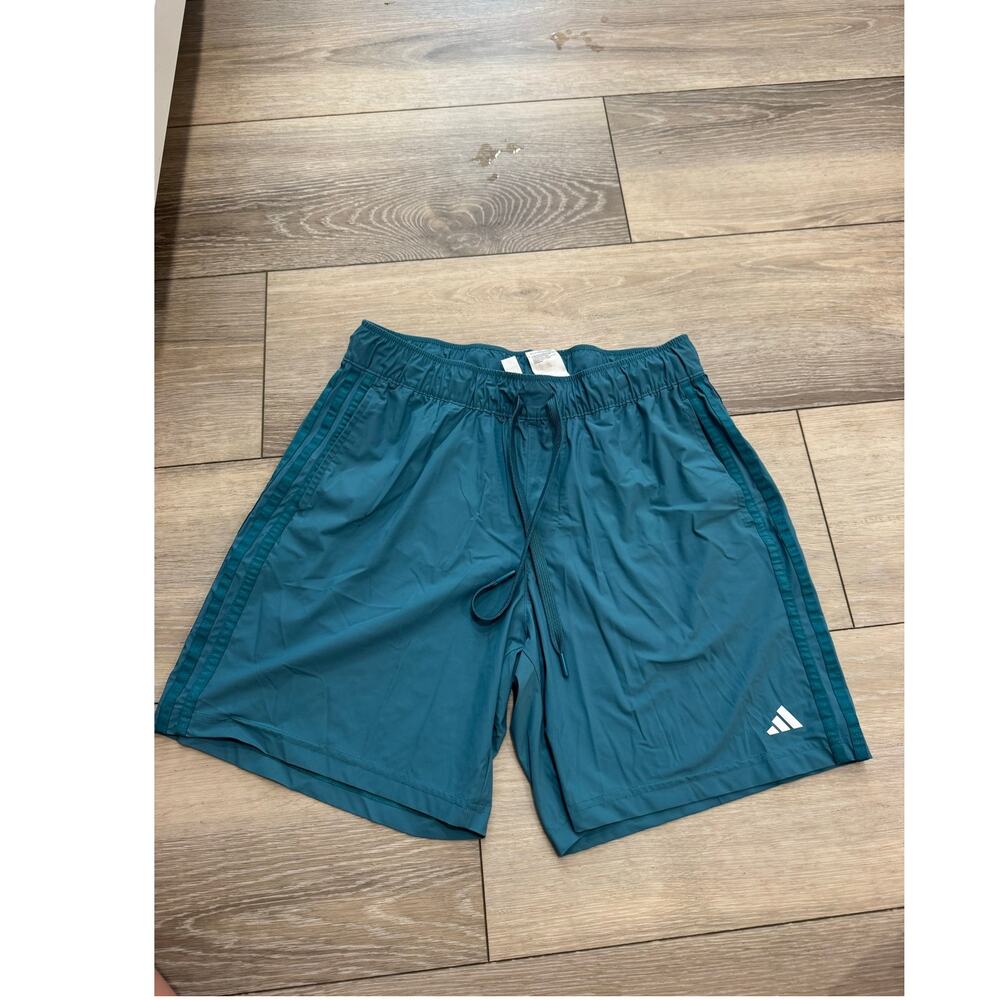 Mens Adidas shorts size medium Teal - Picture 2 of 5